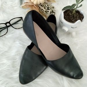 ALDO Blanchette Black Leather Flat Shoes